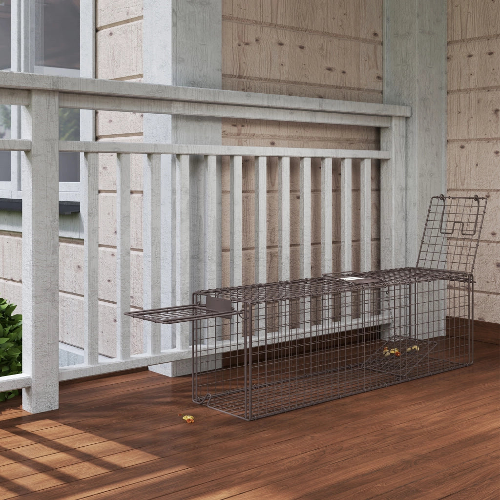 Trappola per Animali Vivi ¨C zephmum ¨C Marrone 100x24x30 cm