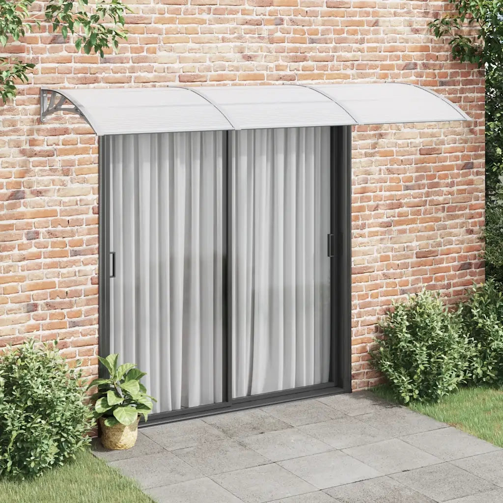 Tettoia per Porta Grigia 300x100 cm Policarbonato cod mxl 14703
