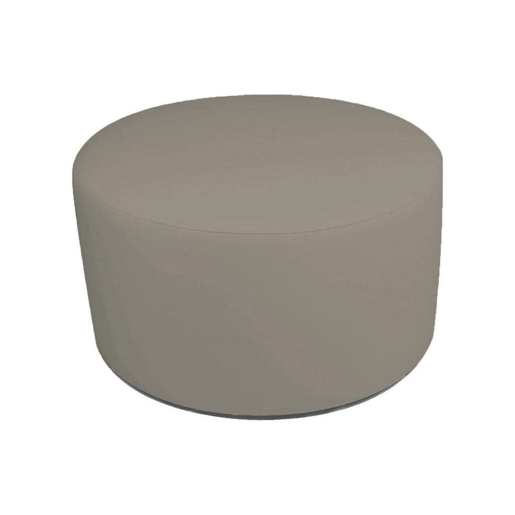Pouf Anacapri, Poltrona multiuso, Poltroncina sacco, Pouf poggiapiedi, Made in Italy, 79x79 h42 cm, Tortora