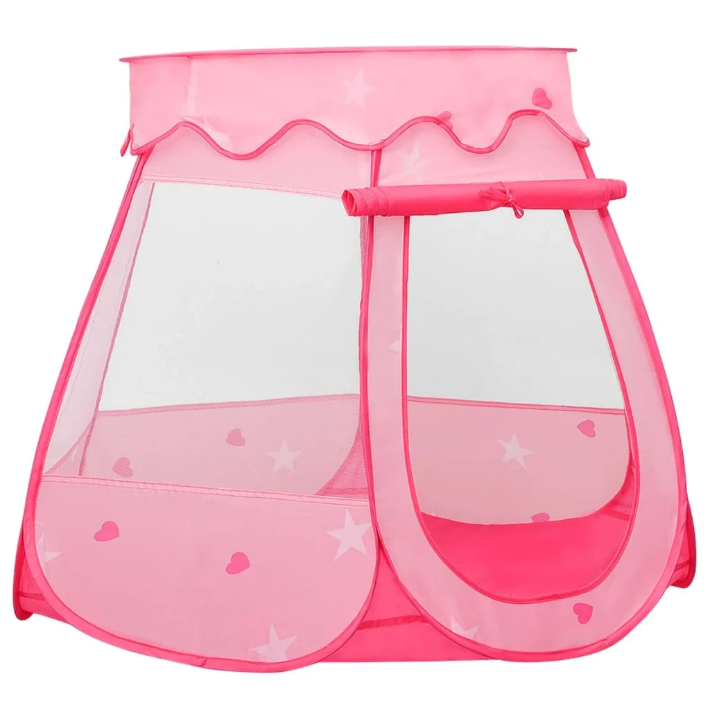 Tenda da gioco per bambini con 250 palline 102 x 102 x 82 cm rosa 02_0005163