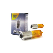 2 PZ Lampada Alogena H21W BAY9s 12V 21W Amber Frecce Auto Piedini Sfalsati