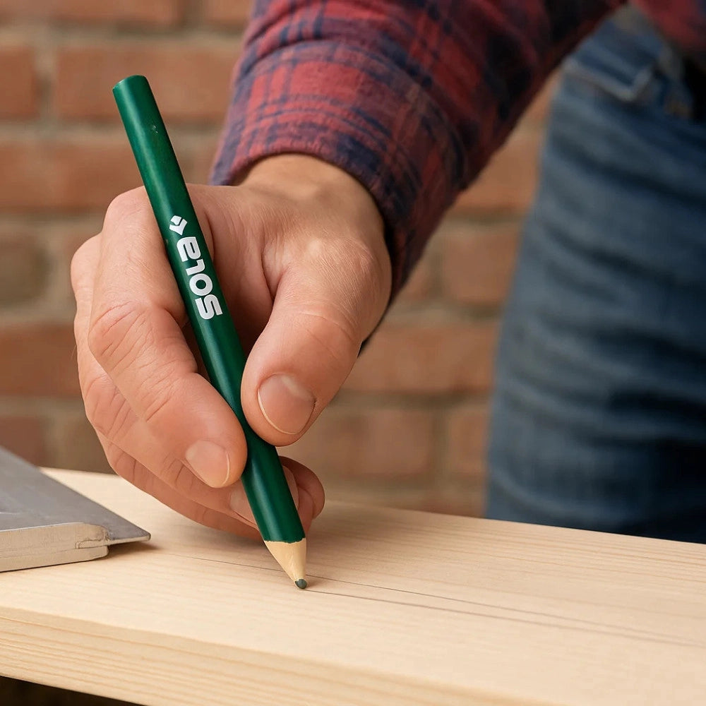 Matita muratore stb 30 10h verde tratto netto preciso sottile confezione 5 pezzi