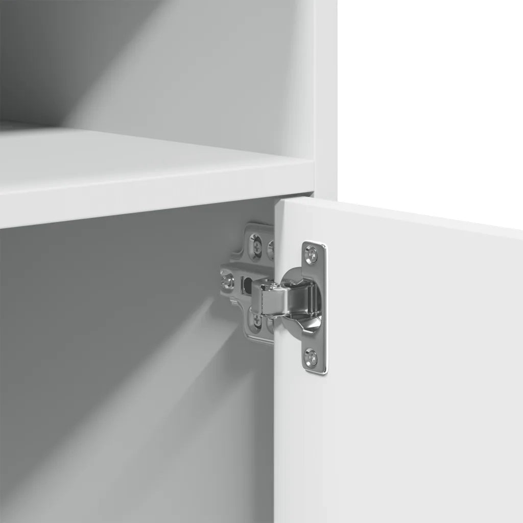 Mobiletto con Ruote Bianco 60x48x81 cm in Truciolato CFW2152424