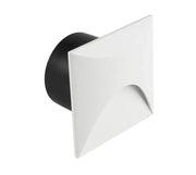 Faretto LED Segnapasso Quadrato da Incasso 3W in Alluminio Bianco Luce Calda 3000K IP65