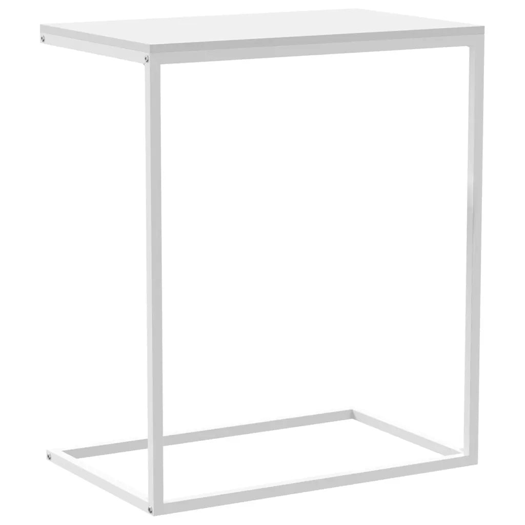 Tavolino da Salotto Bianco 55x35x66 cm in Legno Multistrato cod mxl 58821