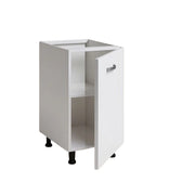 Base cucina con anta 40x59x82H colore bianco frassinato