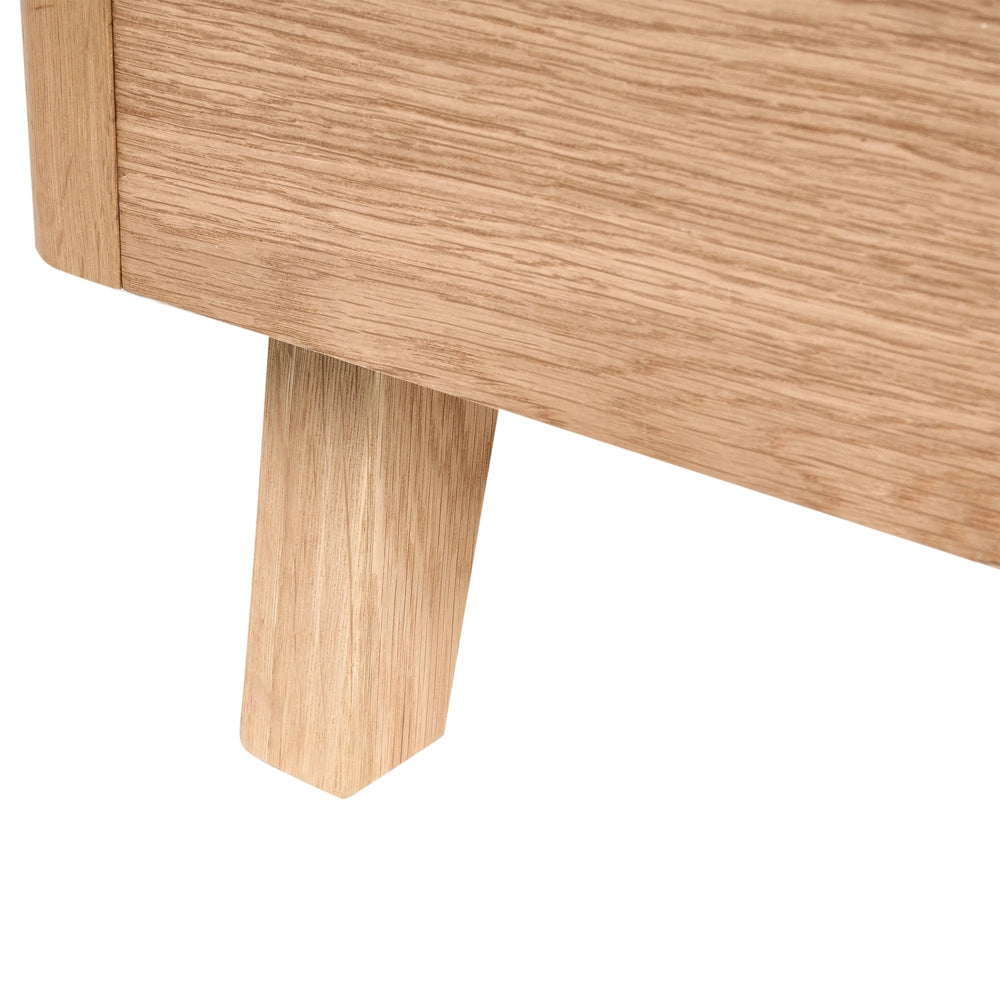 Letto in legno impiallacciato in rovere chiaro MDF impiallacciato in rovere 160 x 200 cm classic con base letto