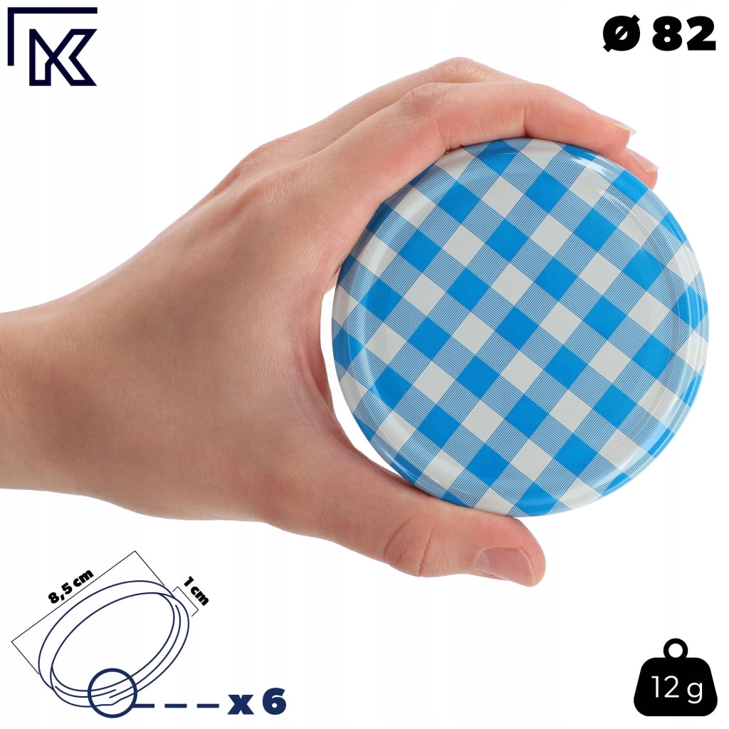 Tappi per barattoli KADAX, diametro 82 mm, 50 pezzi