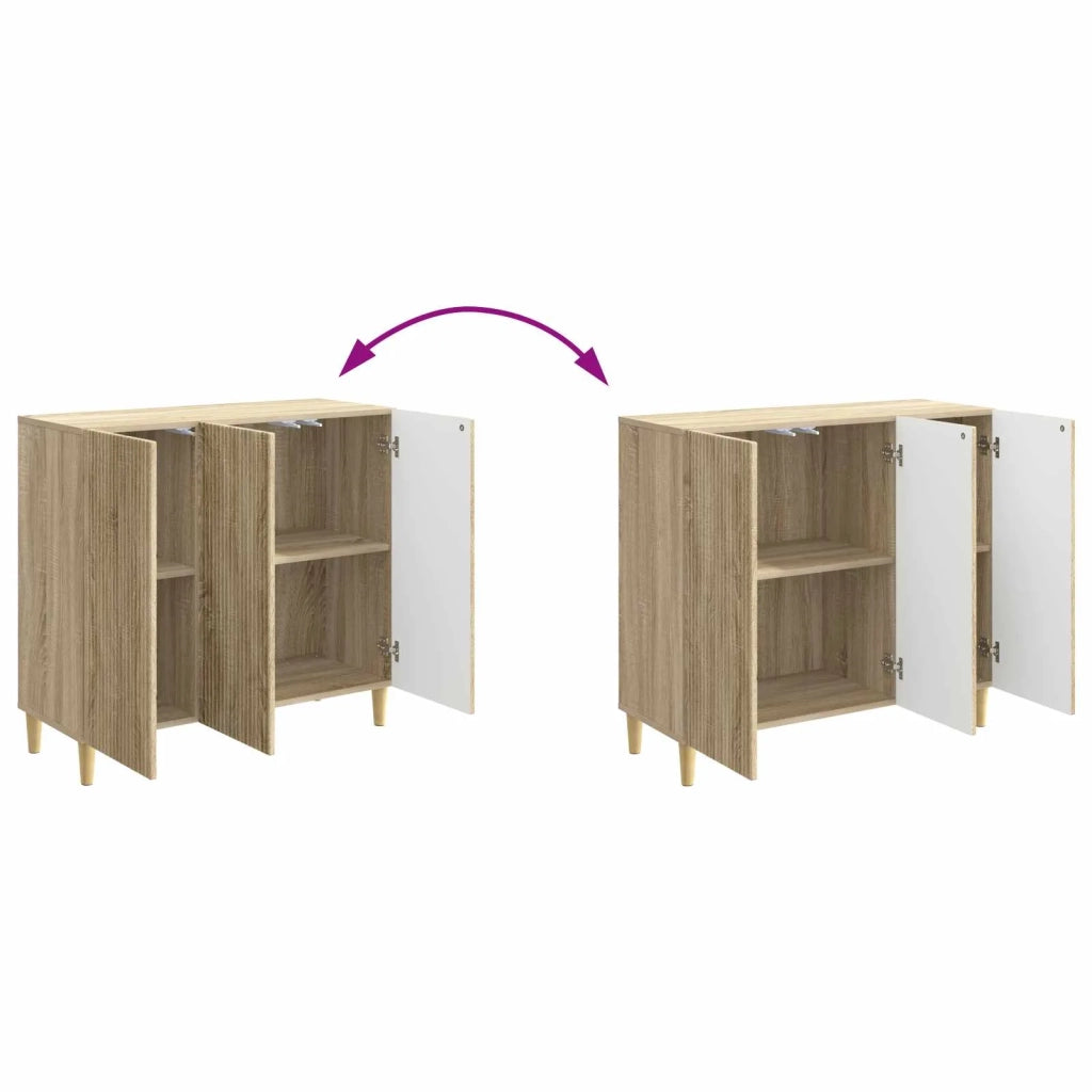 Credenza Rovere Sonoma 89 x 34,5 x 80 cm Legno ingegnerizzato