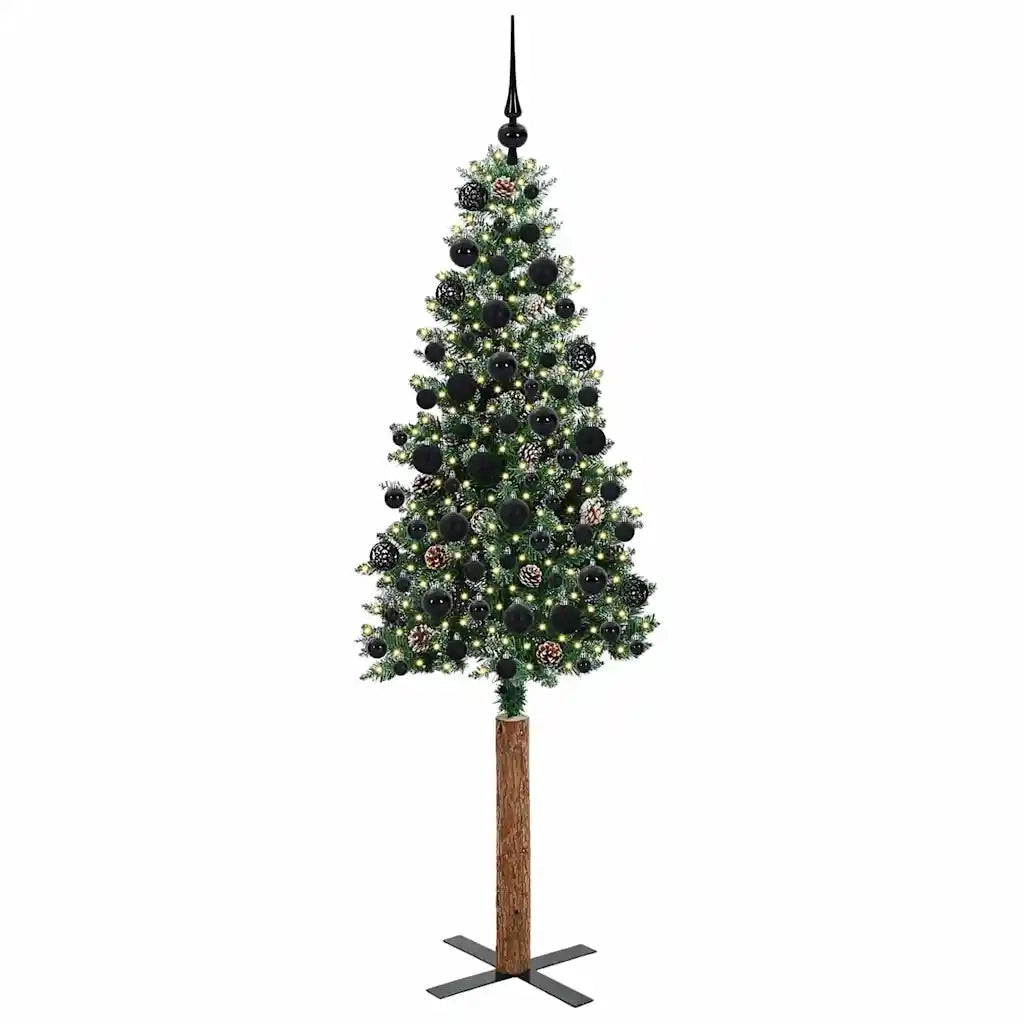 Albero di Natale snodato con 300 LED con supporto Verde 180 cm 3394900