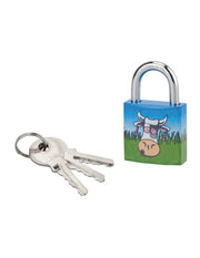 Lucchetto Mucca 5, acciaio, interno, arco in acciaio, 30 mm, 3 chiavi – THIRARD
