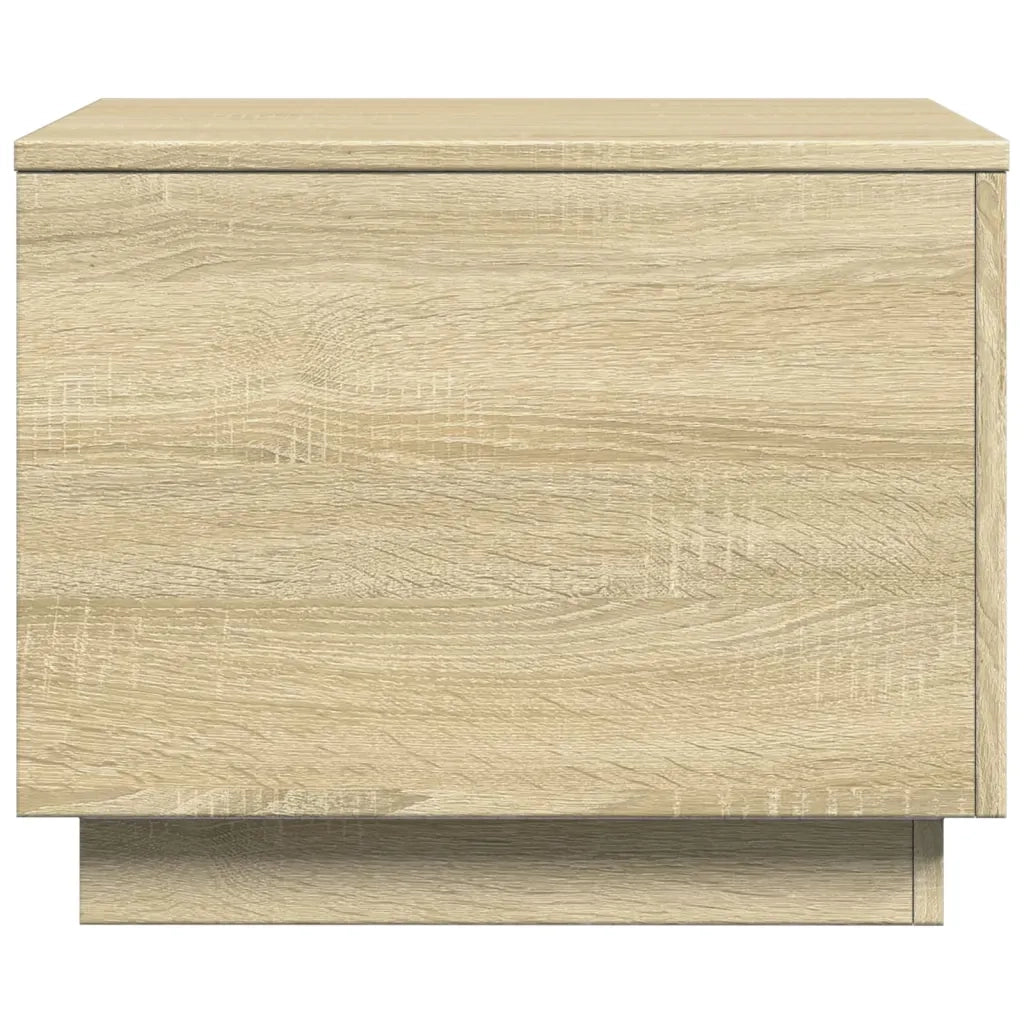 Tavolino da Salotto-Tavolino da soggiorno Gambe in Metallo Rovere Sonoma 50x50x40 cm 413772