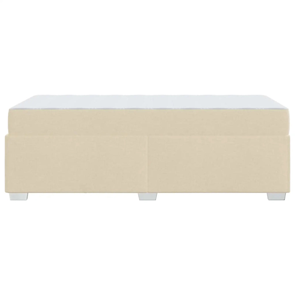 Struttura del letto con materasso Crema 90 x 190 cm Tessuto 3399157