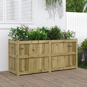 Fioriera da Giardino-Vaso da Esterno 150x50x70 cm in Legno di Pino Impregnato