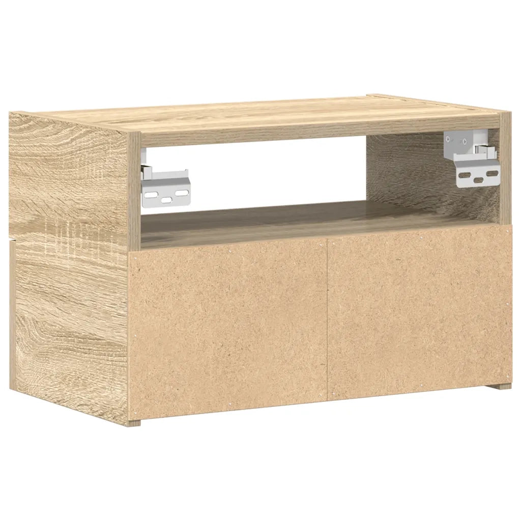 Comodini a Muro 2 pz Rovere Sonoma 45x26x28,5 cm 858601
