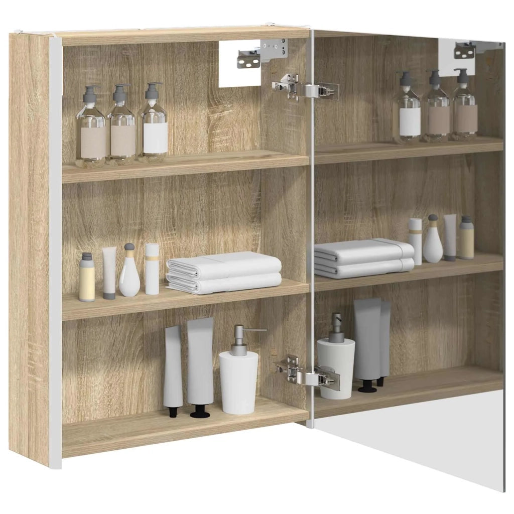 Mobiletto per specchio da bagno Rovere Sonoma