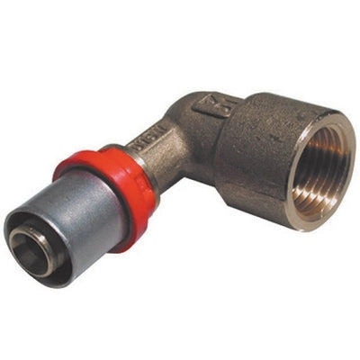 RACCORDO PRESS CURVO FEMMINA PER MULTISTRATO- 1/2 x 20 -CONF- FAIDF- pezzi 1