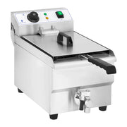 Friggitrice elettrica professionale da 10 litri per ristoranti con rubinetto di scarico 14_0001780