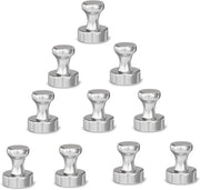 Magneetti Neodymium 10 pezzi 12mm x 16mm Magnetizzatori per Tavolo Magnetico Frigorifero Tabella Bianca Casa Cucina Ufficio Scuola (MW1210)