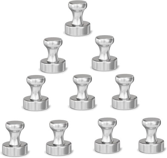 Magneetti Neodymium 10 pezzi 12mm x 16mm Magnetizzatori per Tavolo Magnetico Frigorifero Tabella Bianca Casa Cucina Ufficio Scuola (MW1210)