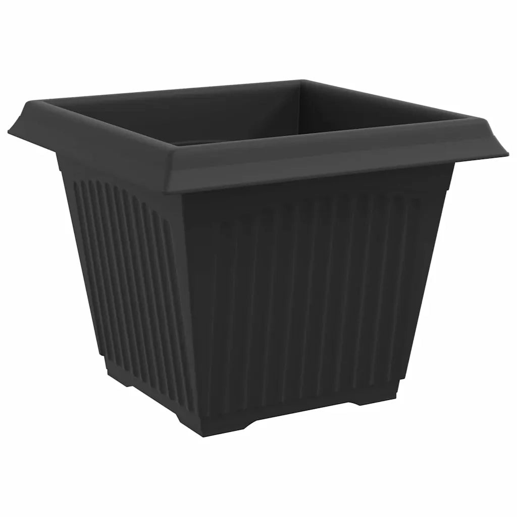 Vasi per Piante 24 pcs Nero 28,5 x 28,5 x 22 cm Plastica