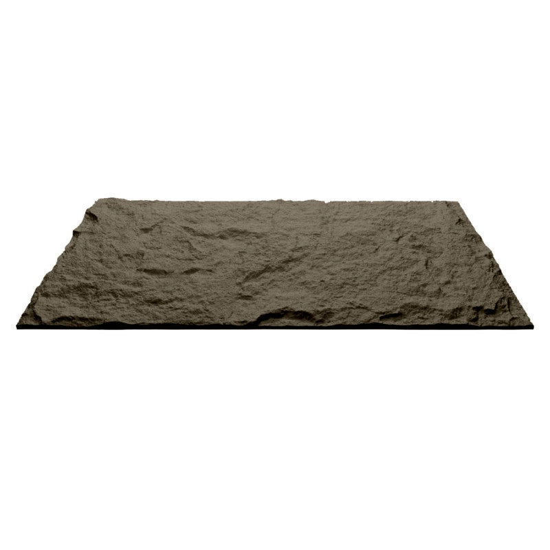 Pannello decorativo effetto roccia pietra 3D set 10 pz 7,2 mt2 rivestimento murale in PU 120 x 60 x 3 Grigio Vulcano