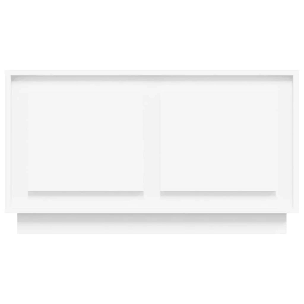 Mobile TV multimediale mensola TV credenza TV sala da pranzo soggiorno camera da letto 80 x 35 x 45 cm legno ingegnerizzato bianco 02_0026283
