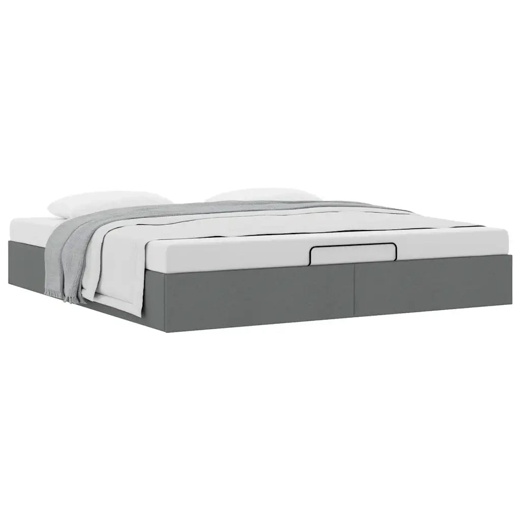 Struttura Letto Pouf senza Materasso 200x200 cm in Tessuto