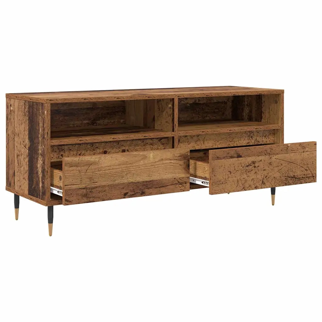 Mobile TV con cassetto Legno vecchio 100 x 34,5 x 44,5 cm 881777