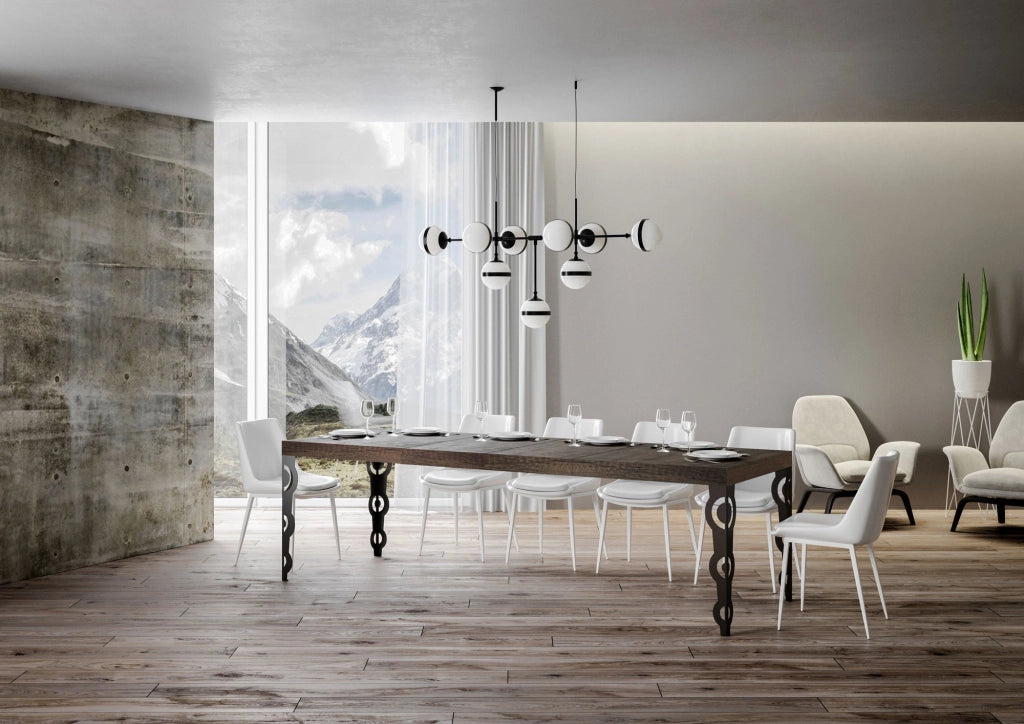 Tavolo Allungabile 180/284x90x77 cm Karamay Premium Noce