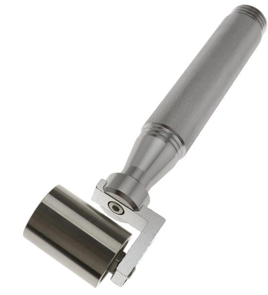 Rollatrice per tappezzeria in lega di alluminio maniglia in acciaio inossidabile ruote a rulli - 17cm di lunghezza - 3.4cm di larghezza - durata prolungata - adatta per tappezzeria PVC e stoffa - rollatrice per pareti