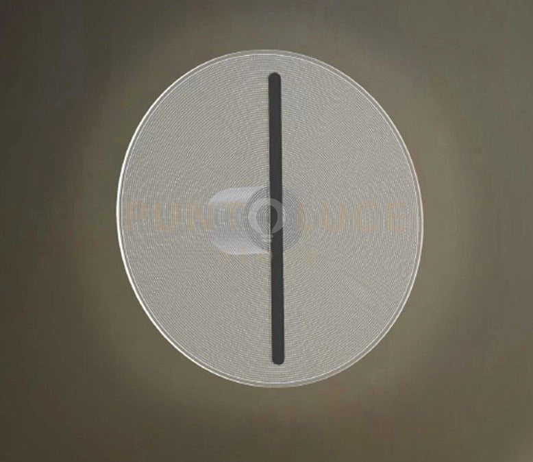 KOI-PA60 N  Lampada da parete o soffitto in vetro rifiniture nero opaco led integrato 23W dimmerabile SDD 2800 - 5000k diametro 60cm