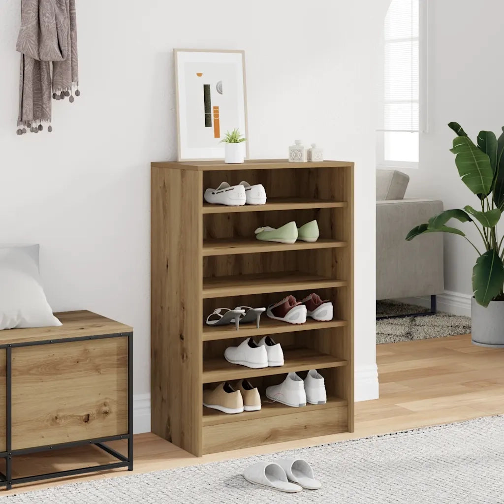 Scarpiera Rovere Artigianale 60x35x92 cm in Legno Multistrato 856703