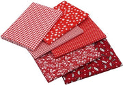 Set di tessuti di 6 pezzi - Cotone 100% - Tessuto patchwork - Leggero e respirante - 50 x 75 cm - Ideale per cucire e ricamare - Tessuto patchwork