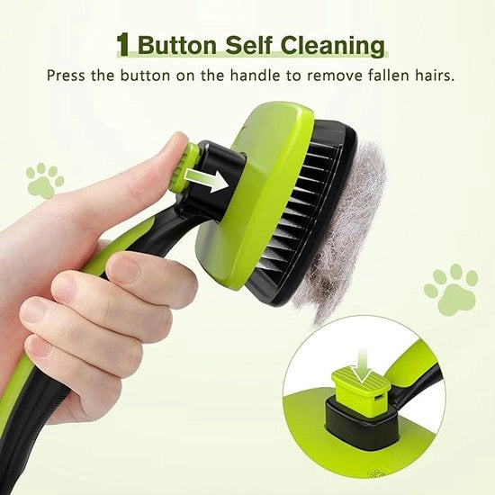 Kit di pettinatura per gatti e cani con setole corte, medie e lunghe per massaggi e pulizia