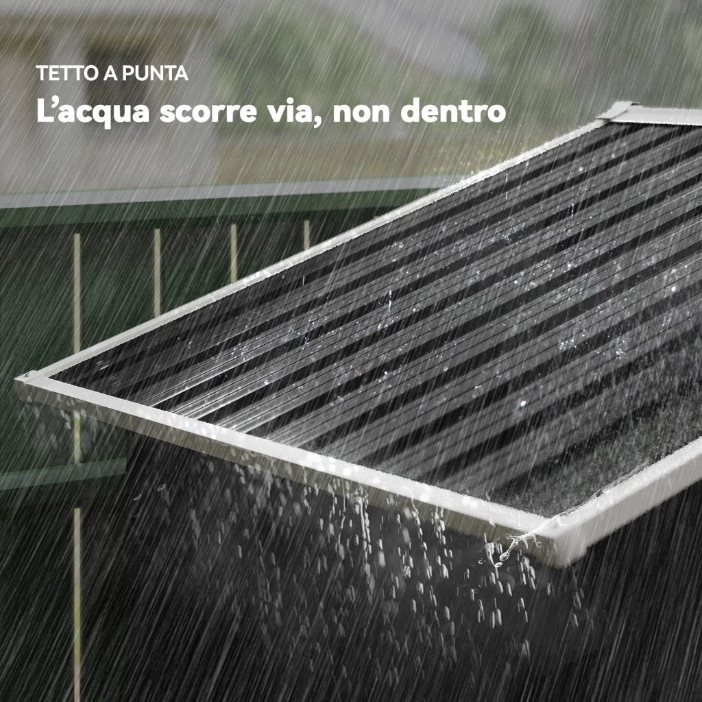 Casetta Box da Giardino 194x107x191 cm Capanno Porta Attrezzi in Acciaio Grigio