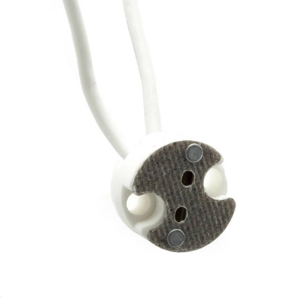 Trade Shop - Kit 10 Pezzi Portalampada In Ceramica Per Faretti Attacco Mr16 Gu5.3 12v Yl106-10 -