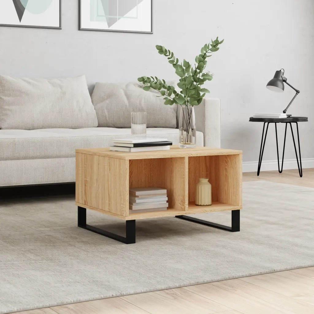 Tavolino salotto | Tavolino da caff¨¨ | Tavolino da Soggiorno Rovere Sonoma 60x50x36,5 cm Legno Multistrato
