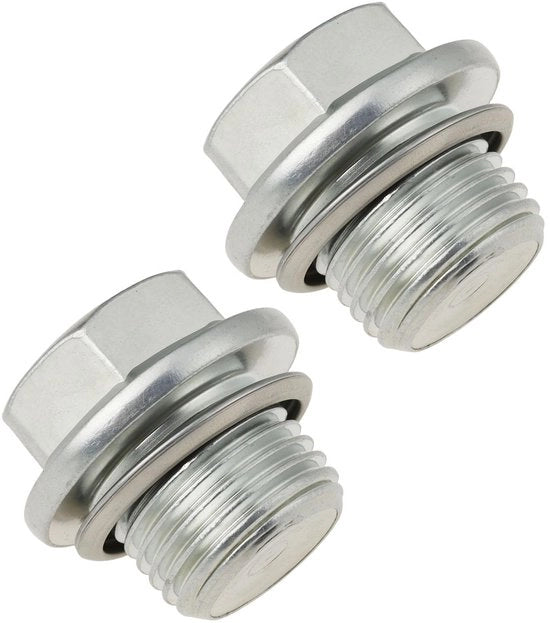 Olio plug M16x1.5 - 2 pezzi - Compatibile con Ascent 2019-2025 - Crosstrek (XV) 2013-2025 - Incluso con imballaggio - Prevenzione di perdite di olio - Fuga olio di scarico