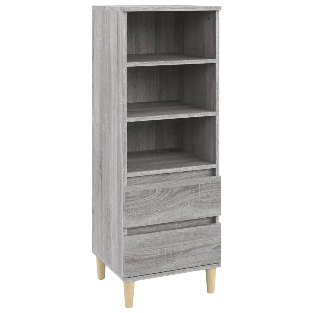 Credenza-Buffet-Armadio da cucina Grigio Sonoma 40x36x110 cm in Legno Multistrato 344749
