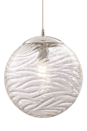 Lampada pendente Pendant in Metallo Dunas Cromo