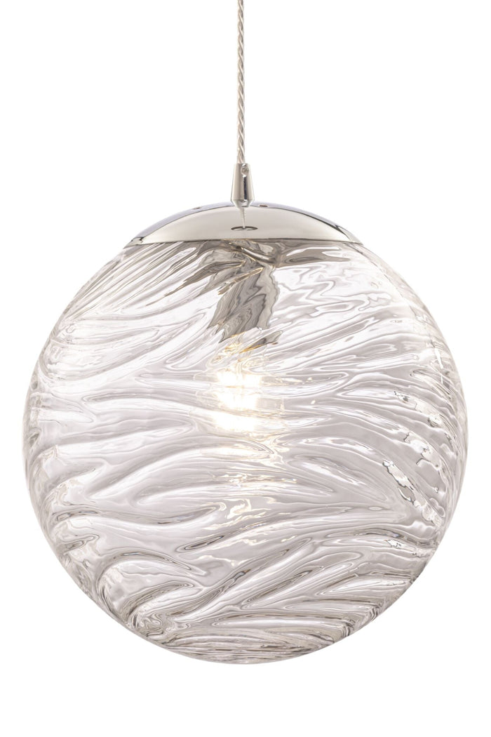 Lampada pendente Pendant in Metallo Dunas Cromo