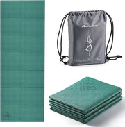Mat di Yoga Opvoucabile Antiscivolo Portatile Ecologico PVC Mat di Yoga Spesso Mat di Allenamento Fitness Pilates Palestra Mat di Allenamento per Donne Uomini Bambini