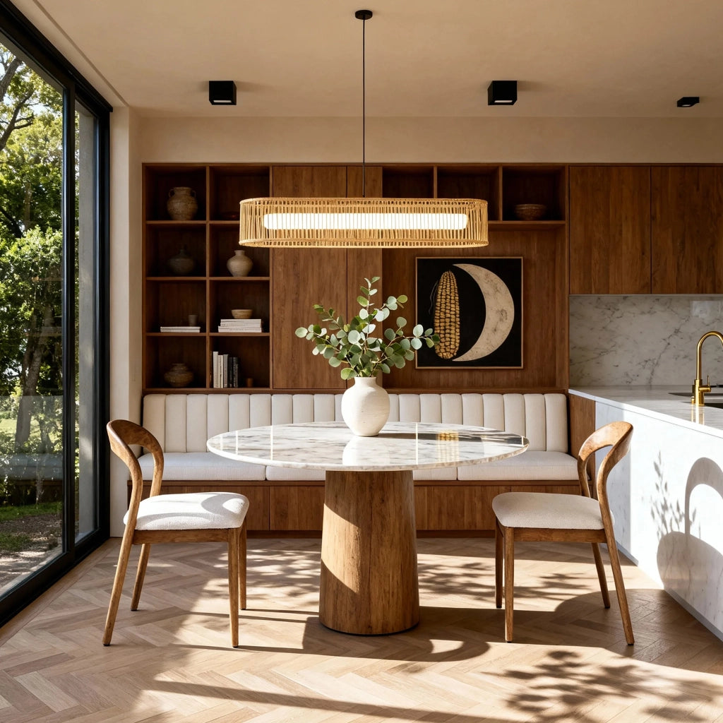 Sedia Lydia in Legno Hevea ¨C Xylo ¨C Noce/Beige, Set 2 Pezzi