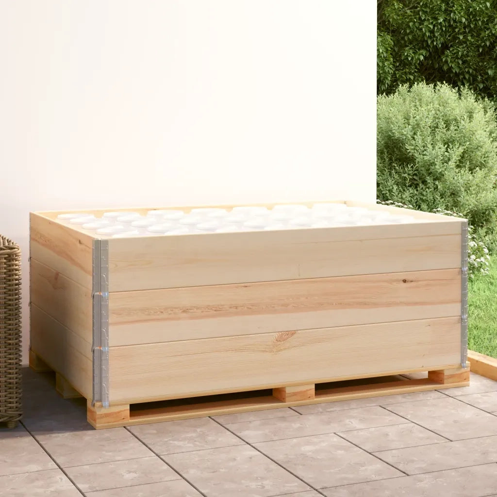 Collari per Pallet 3 pz 100x150 cm in Legno Massello di Pino CFW6349111