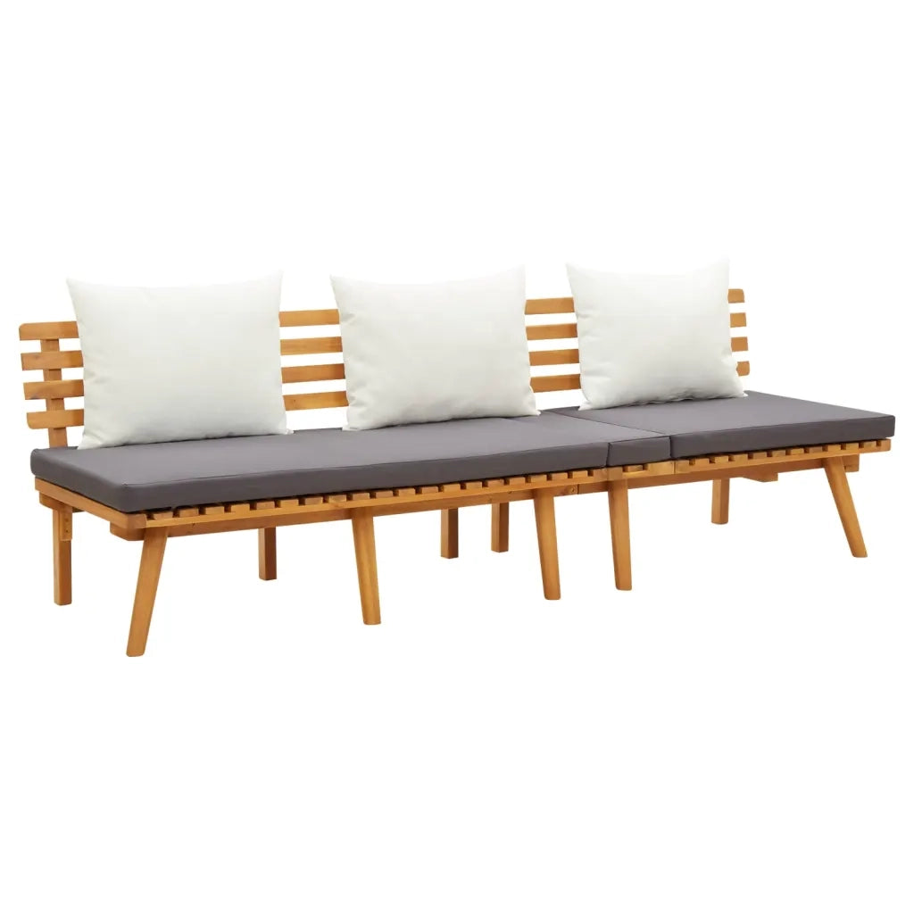 Set Divani da Giardino 4 pz con Cuscini in Massello di Acacia 3087010