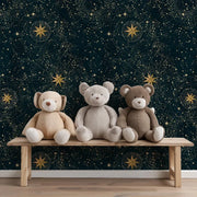 Carta da parati blu cielo stellato 200x280cm 5 mq