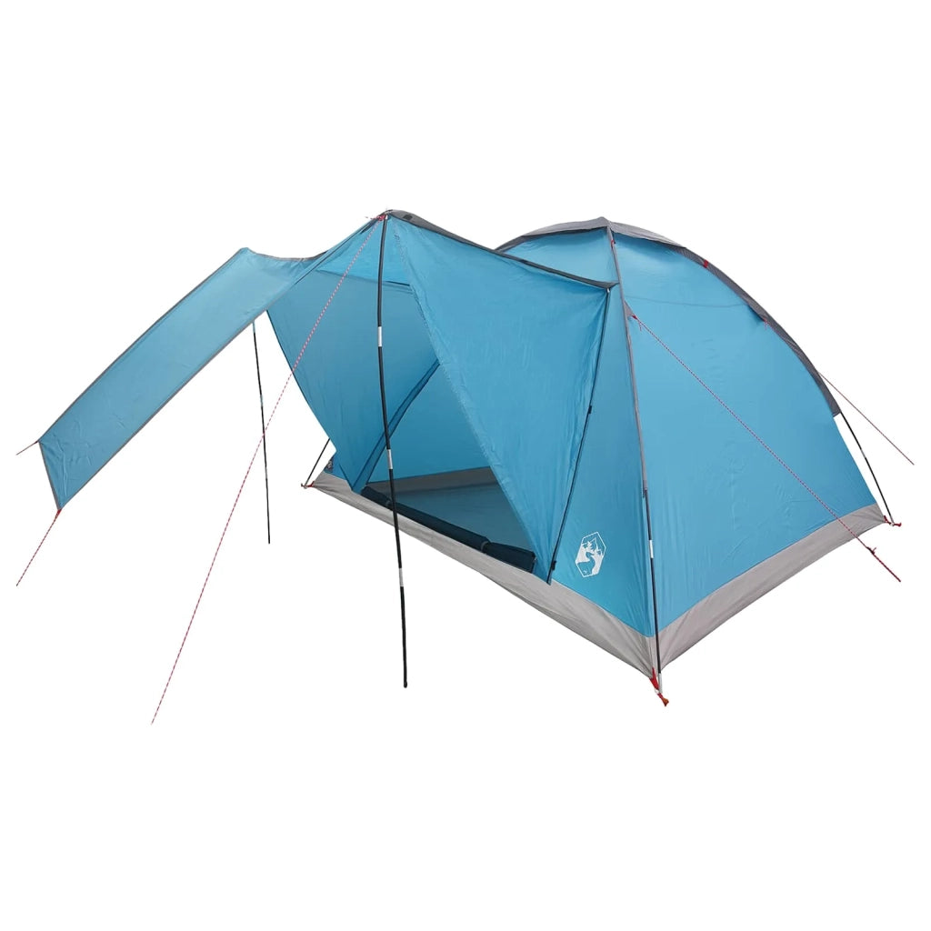 Tenda da campeggio con tetto Blu 4 persone Poliestere e Acciaio 42028648