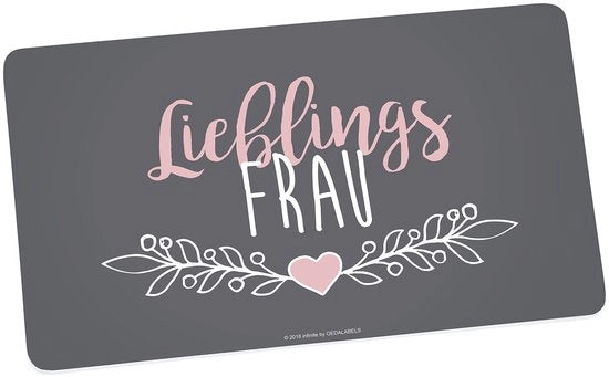 Bord per la Colazione in Melamina, grigio rosa, 5 x 14 x 0,5 cm