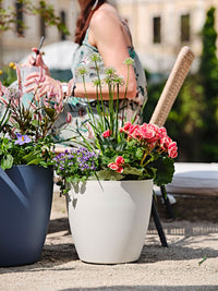 Vaso da Interno e Esterno Ø50x45 cm in Polipropilene Bayon 50 Ash Antracite